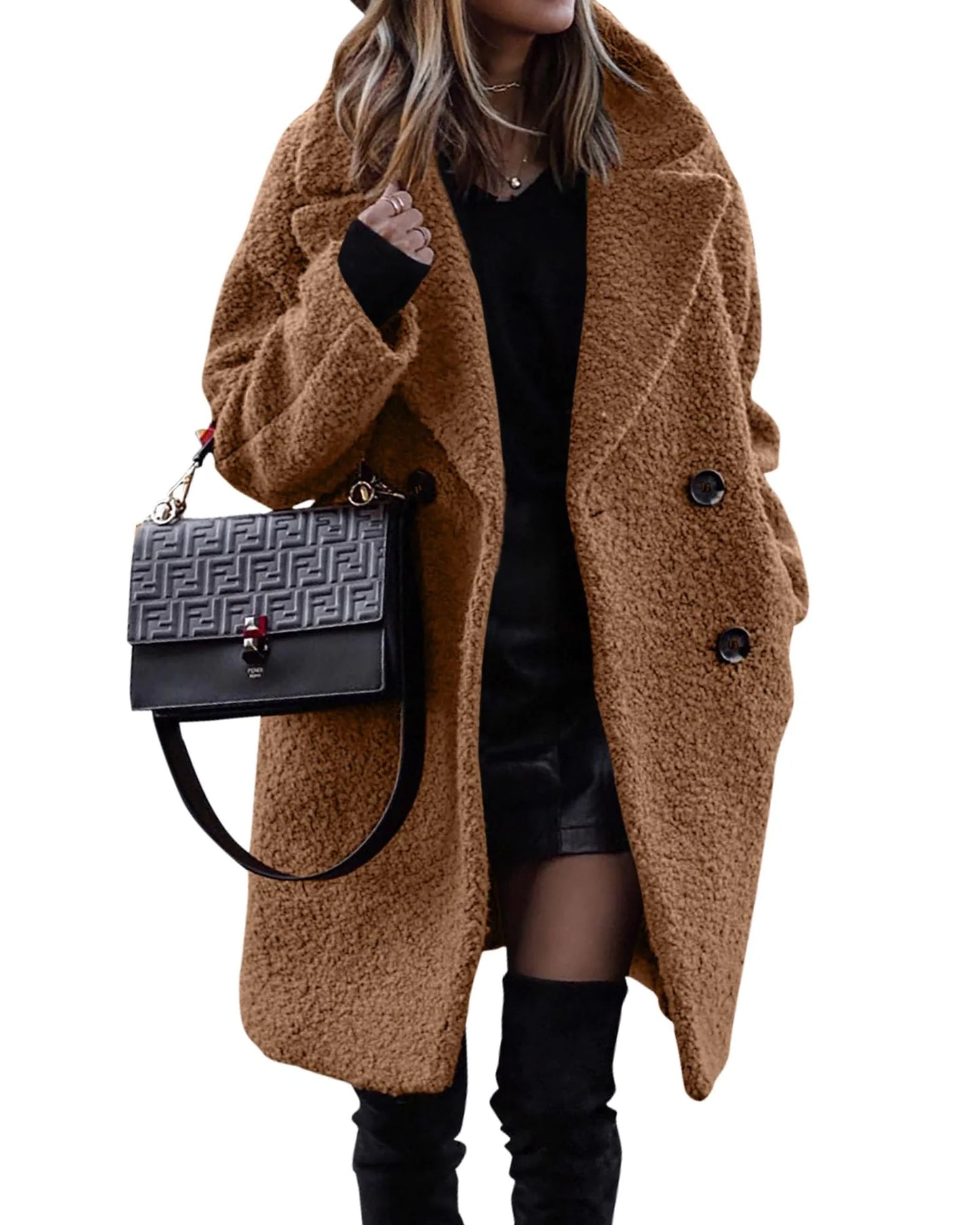 Elegance Velvet Teddy Coat