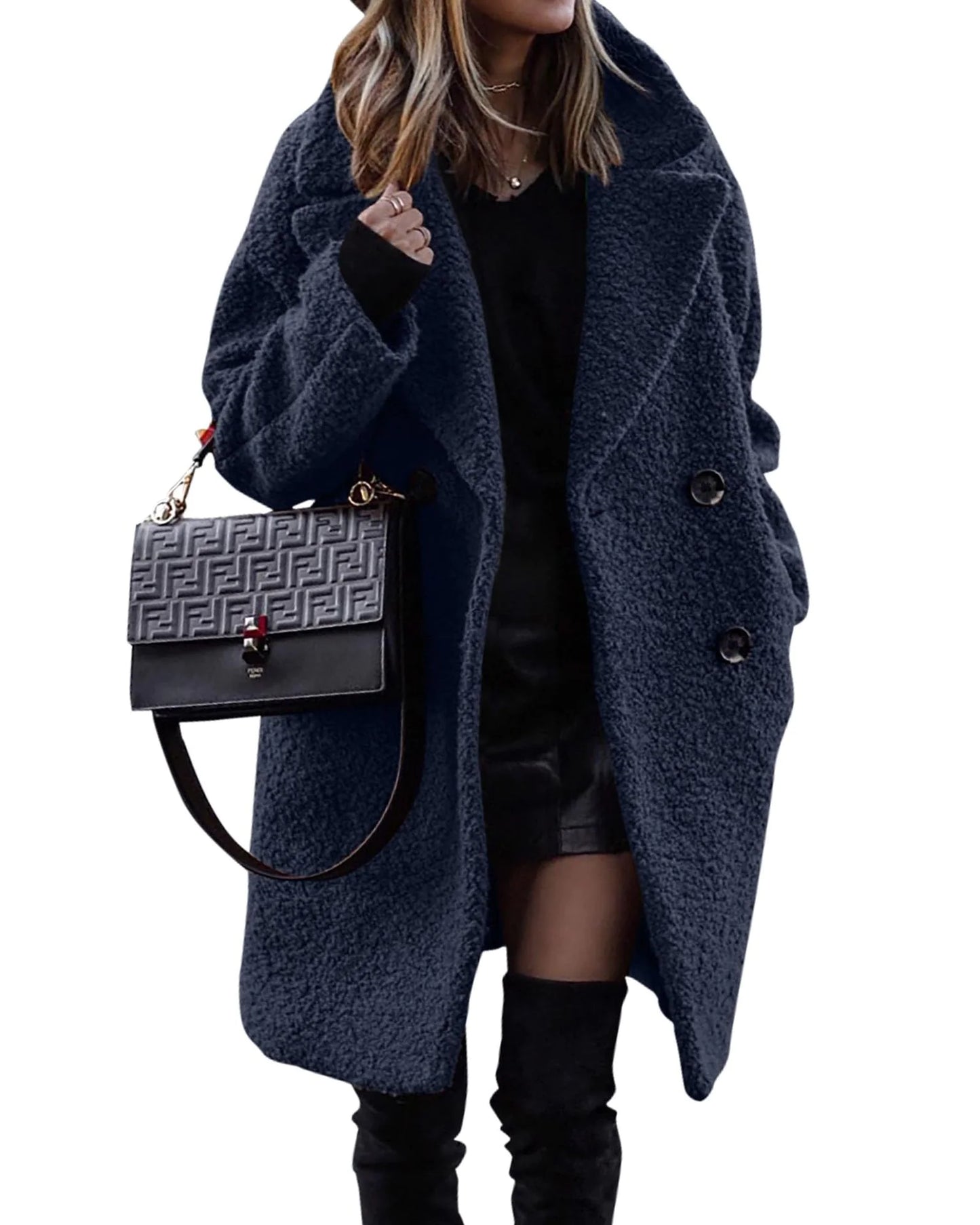 Elegance Velvet Teddy Coat