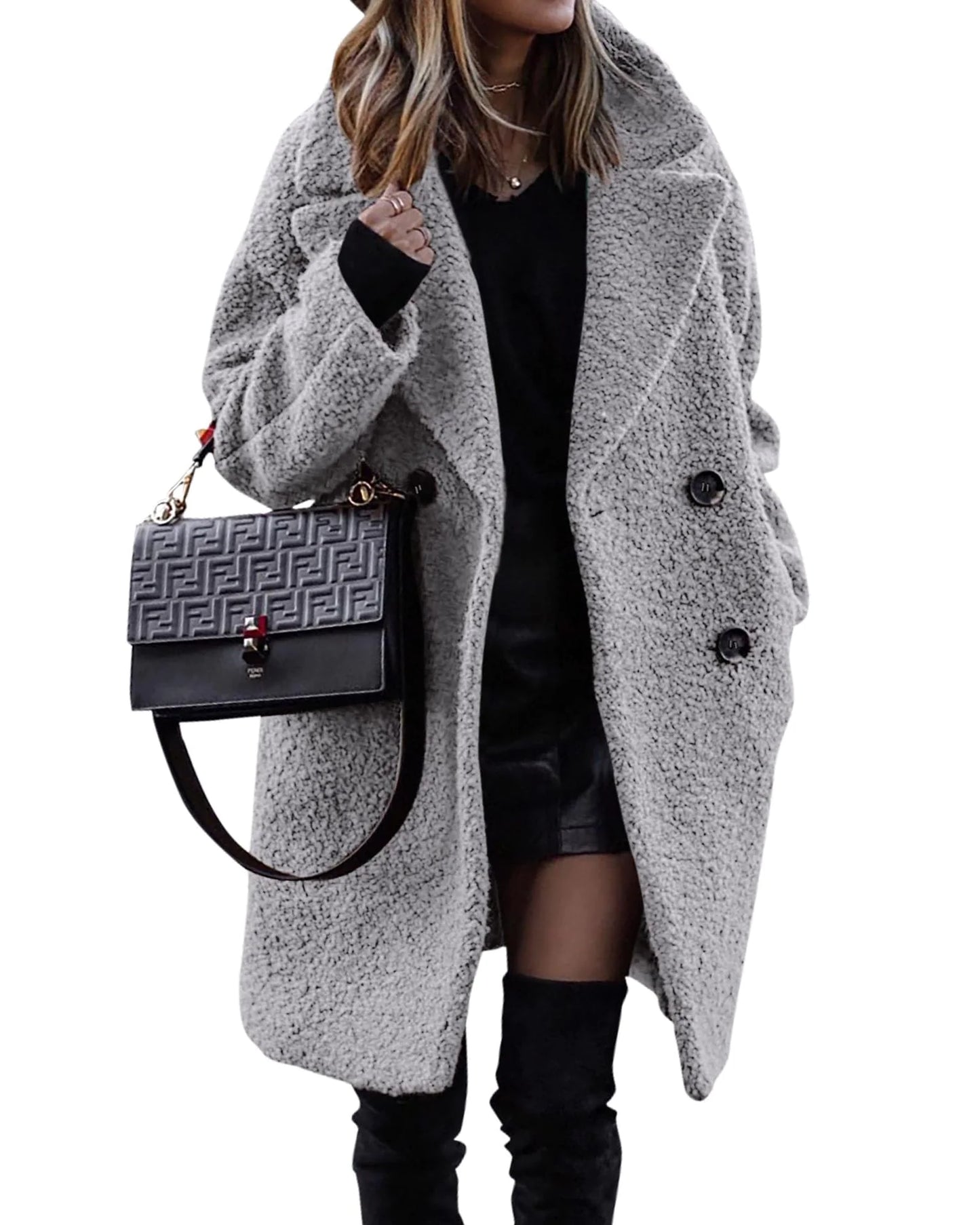 Elegance Velvet Teddy Coat